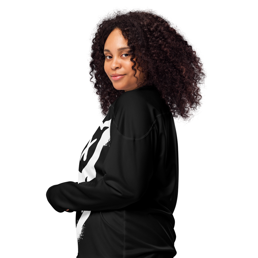 Maglia riciclata fan dell'hockey GUFETTO 1 BIANCO OCCHI BIANCHI - Gufetto Brand 