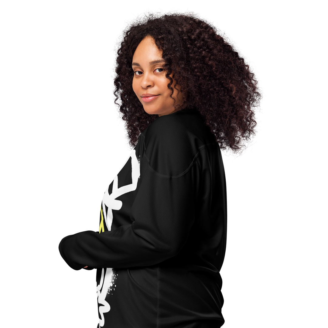 Maglia riciclata fan dell'hockey GUFETTO 2 BIANCO OCCHI GIALLI - Gufetto Brand 