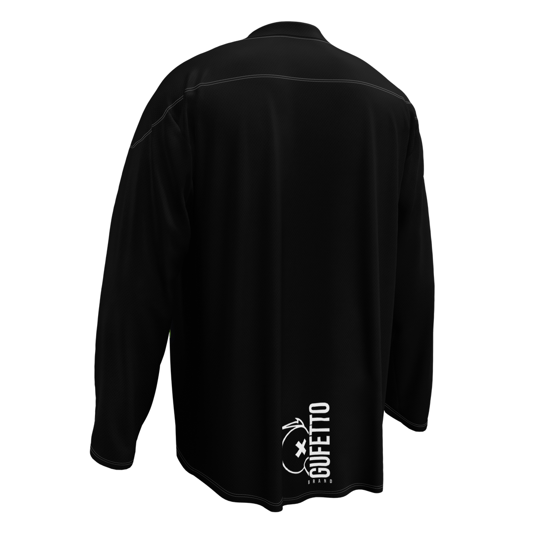 Recycled hockey fan jersey Skull Rose - Gufetto Brand 