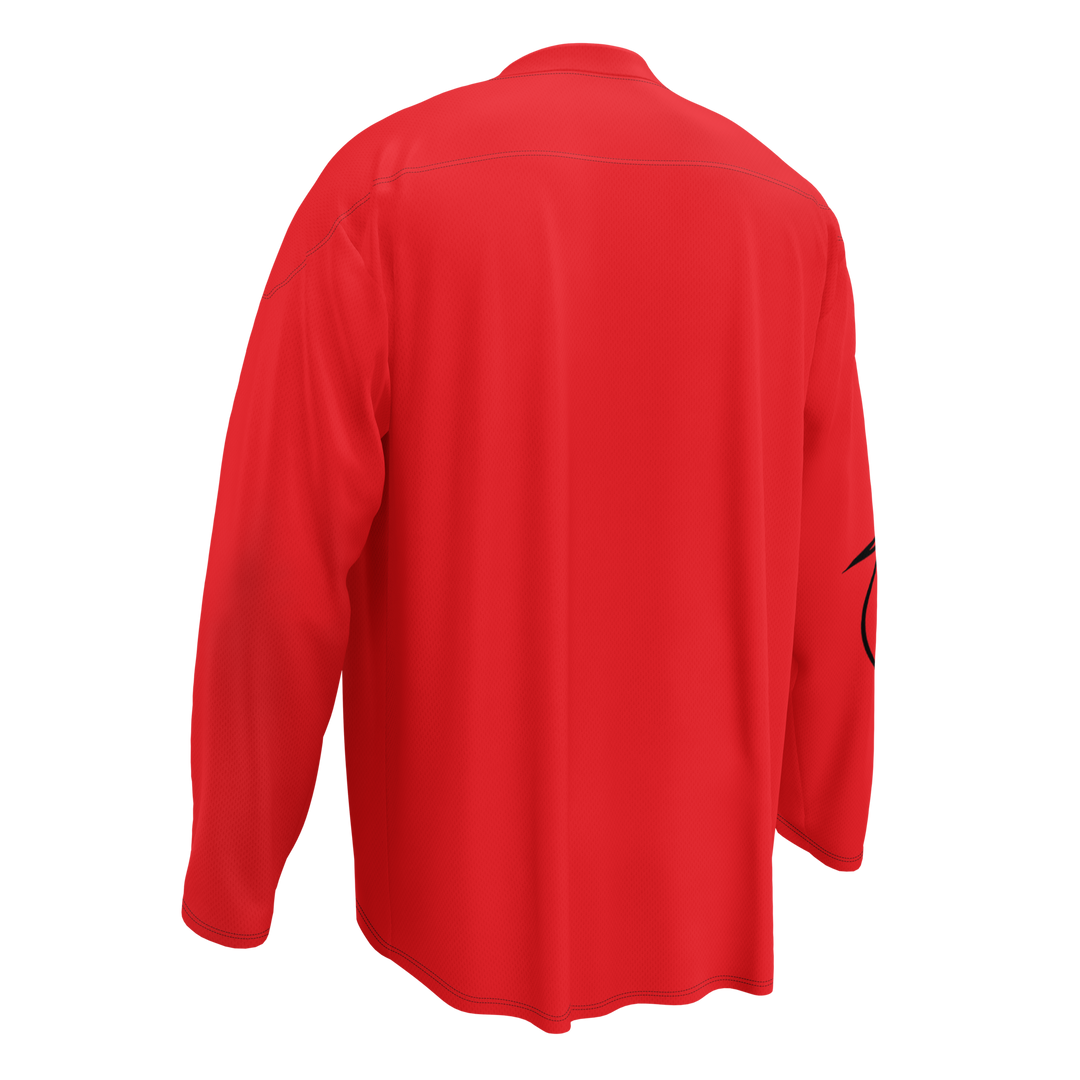 Recycled hockey fan jersey RED OCCHI NERI - Gufetto Brand 