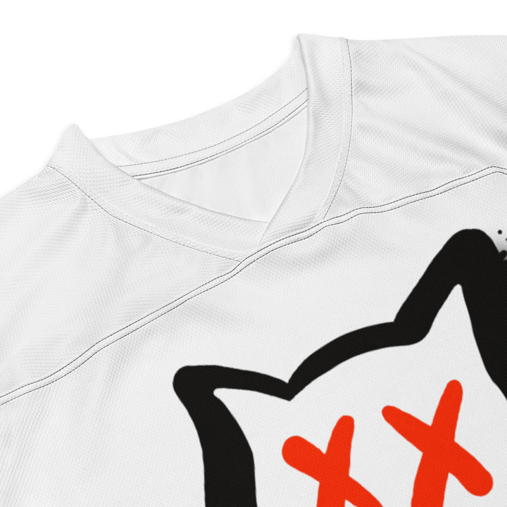 Maglia riciclata fan dell'hockey GUFETTO NERO OCCHI ROSSI - Gufetto Brand 