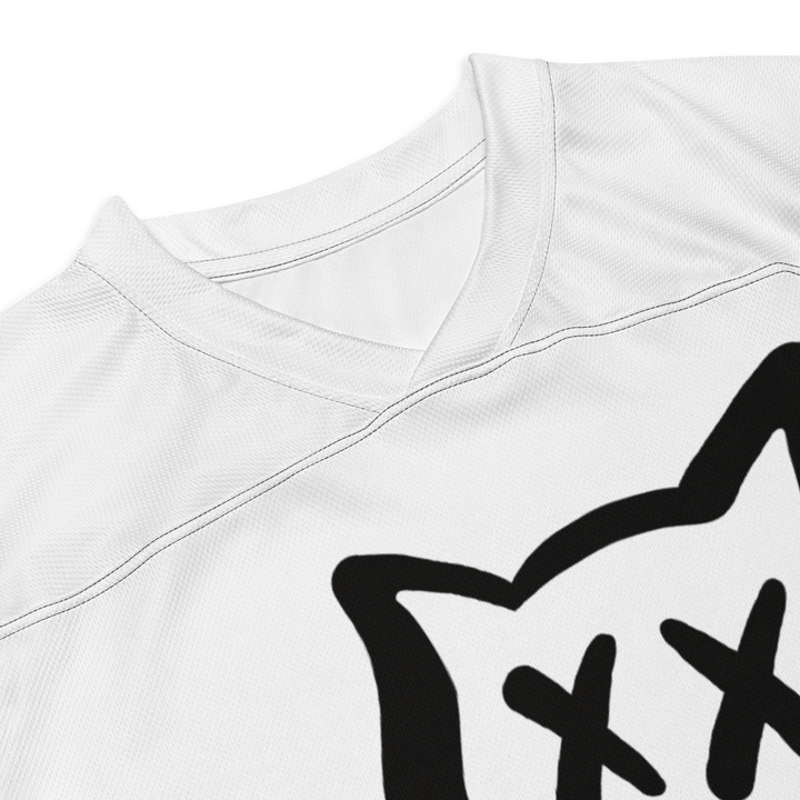 Maglia riciclata fan dell'hockey GUFETTO 1 NERO OCCHI NERI - Gufetto Brand 