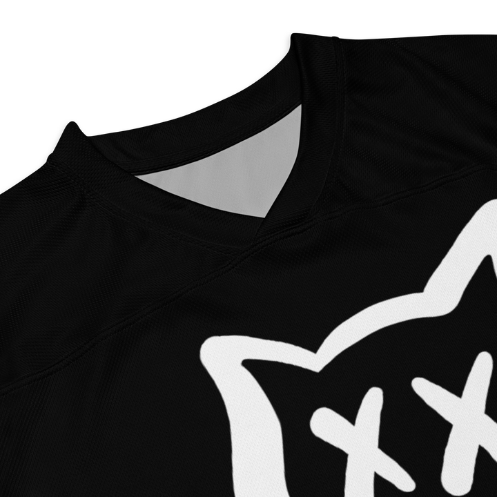 Maglia riciclata fan dell'hockey GUFETTO 1 BIANCO OCCHI BIANCHI - Gufetto Brand 