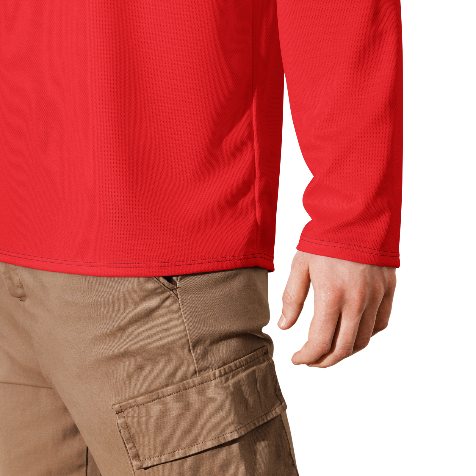 Recycled hockey fan jersey RED OCCHI NERI - Gufetto Brand 