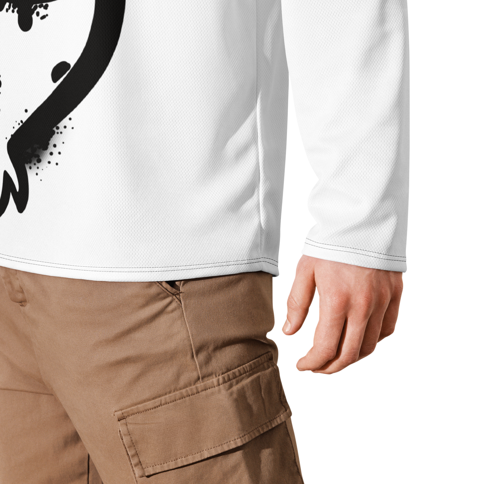 Maglia riciclata fan dell'hockey GUFETTO NERO OCCHI ROSSI - Gufetto Brand 