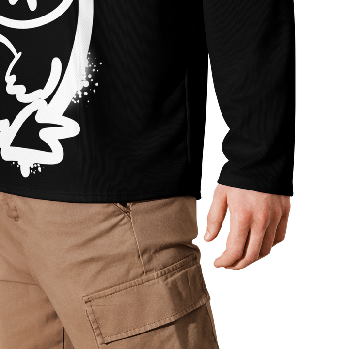 Maglia riciclata fan dell'hockey GUFETTO 2 BIANCO OCCHI BIANCHI - Gufetto Brand 