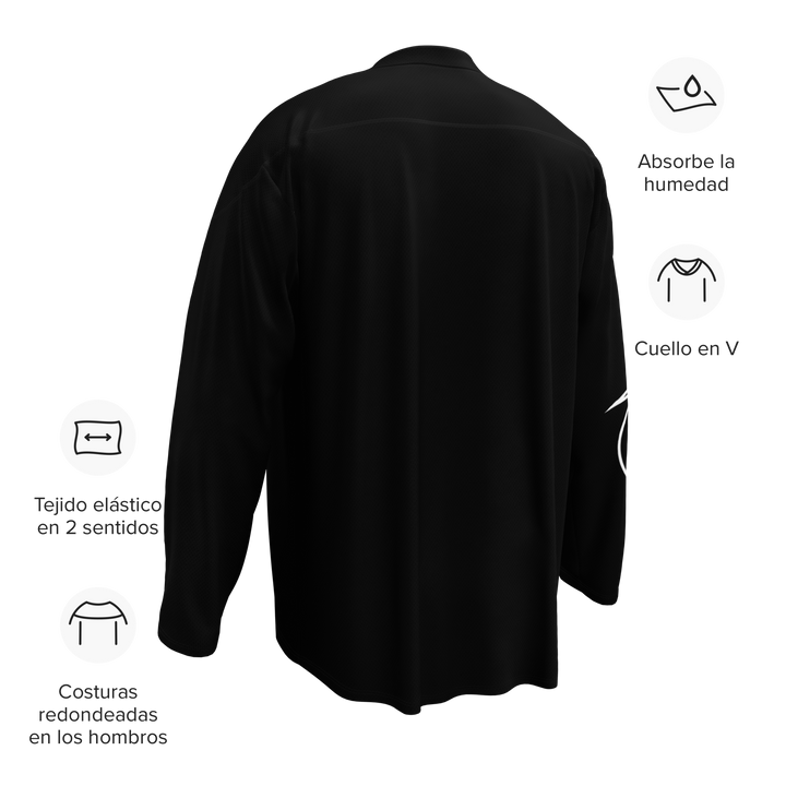 Maglia riciclata fan dell'hockey GUFETTO 1 BIANCO OCCHI GIALLI - Gufetto Brand 