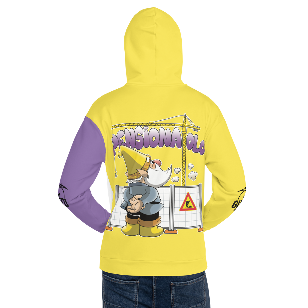 Felpa con cappuccio Uomo/Donna PENSIONATOLO - Gufetto Brand 