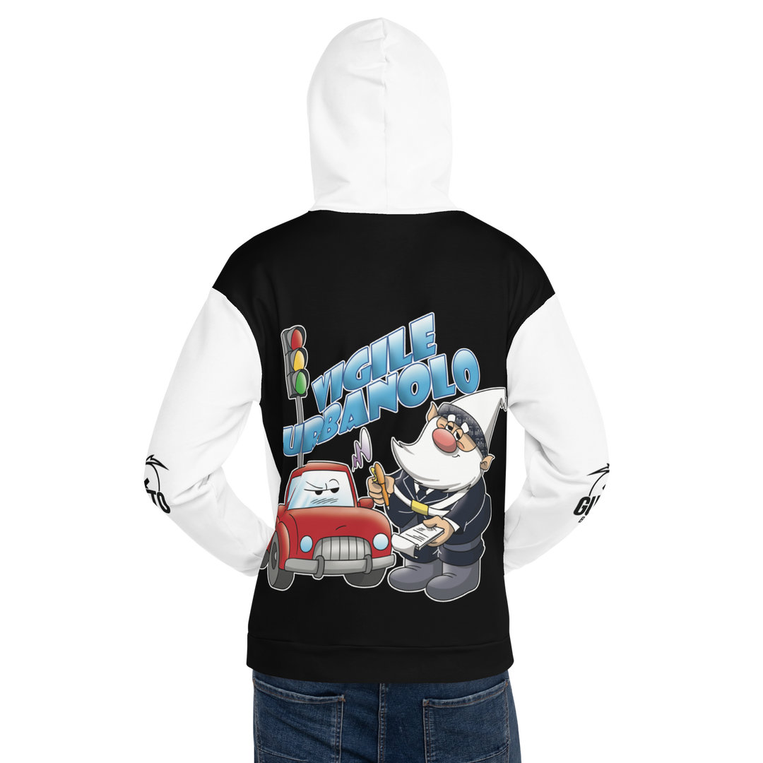 Felpa con cappuccio Uomo/Donna VIGILEURBANOLO - Gufetto Brand 