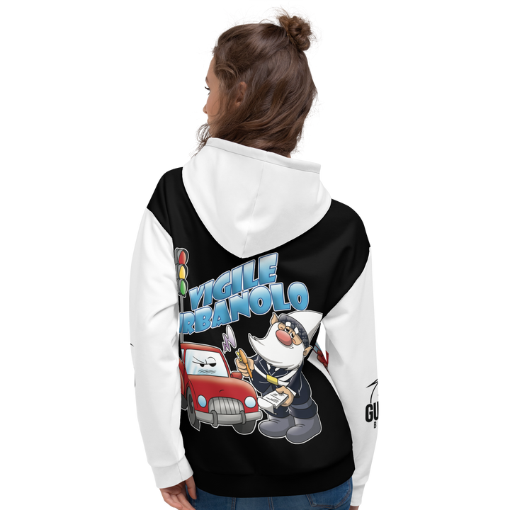 Felpa con cappuccio Uomo/Donna VIGILEURBANOLO - Gufetto Brand 