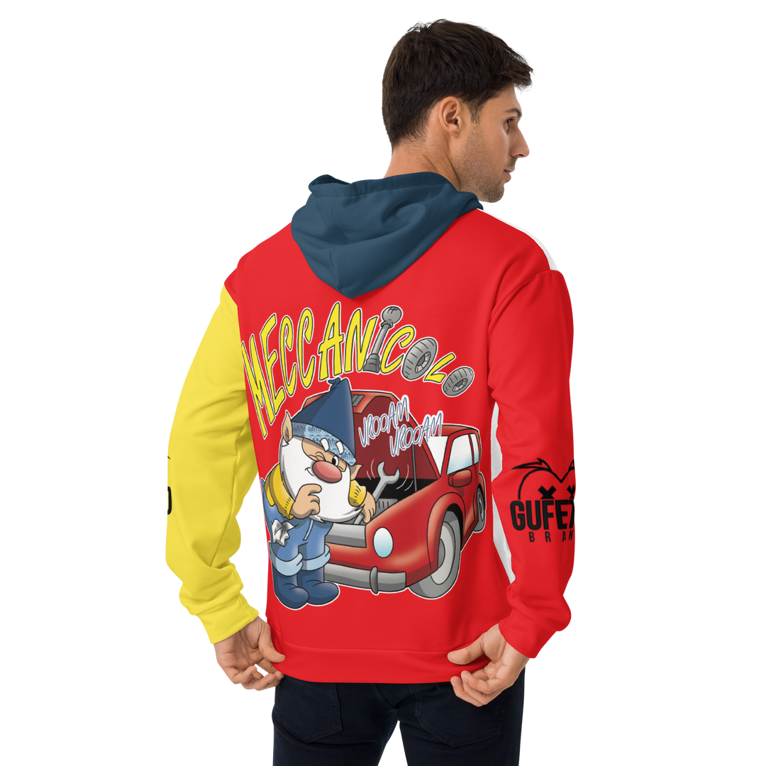Felpa con cappuccio Uomo/Donna MECCANICOLO - Gufetto Brand 