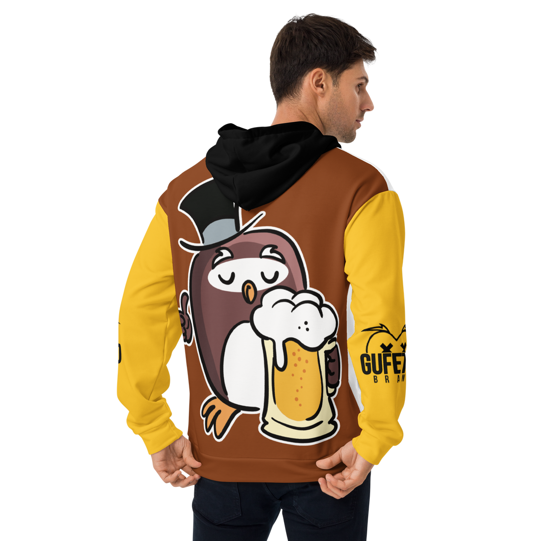Felpa con cappuccio GUFETTO BIRRA - Gufetto Brand 