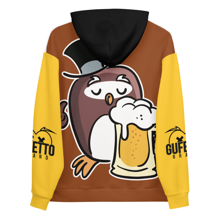 Felpa con cappuccio GUFETTO BIRRA - Gufetto Brand 