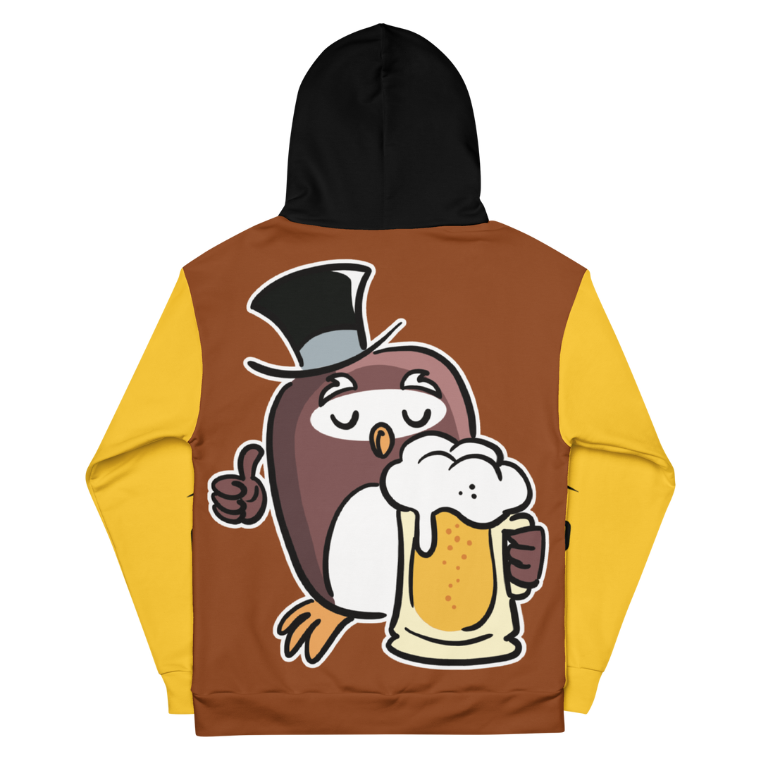 Felpa con cappuccio GUFETTO BIRRA - Gufetto Brand 