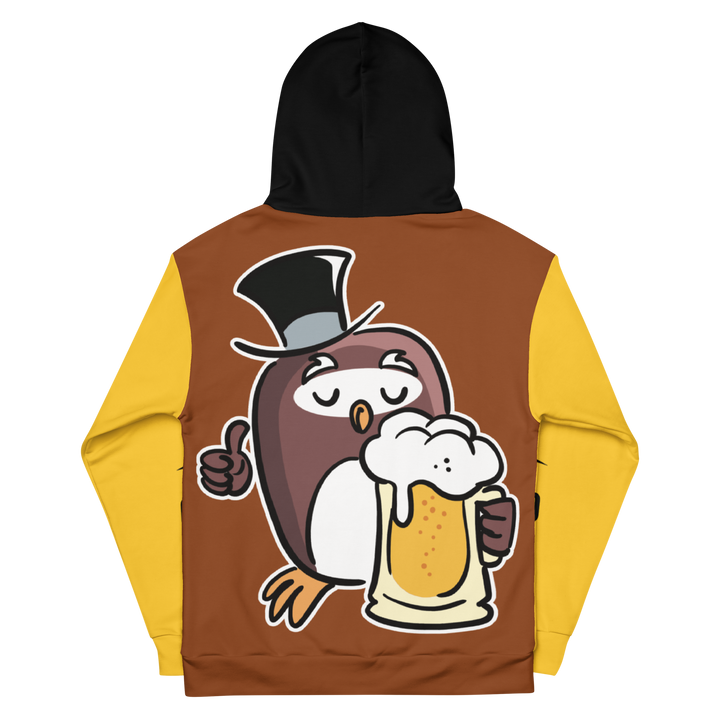 Felpa con cappuccio GUFETTO BIRRA - Gufetto Brand 