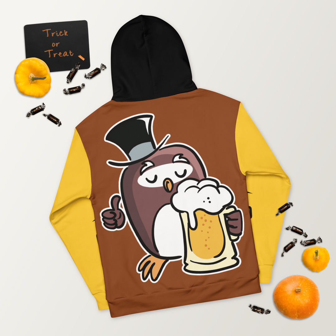 Felpa con cappuccio GUFETTO BIRRA - Gufetto Brand 