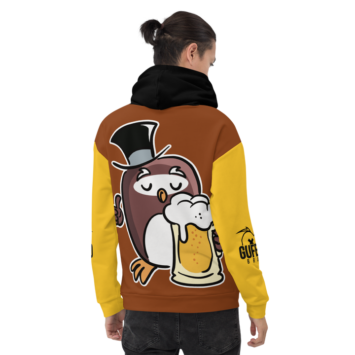 Felpa con cappuccio GUFETTO BIRRA - Gufetto Brand 