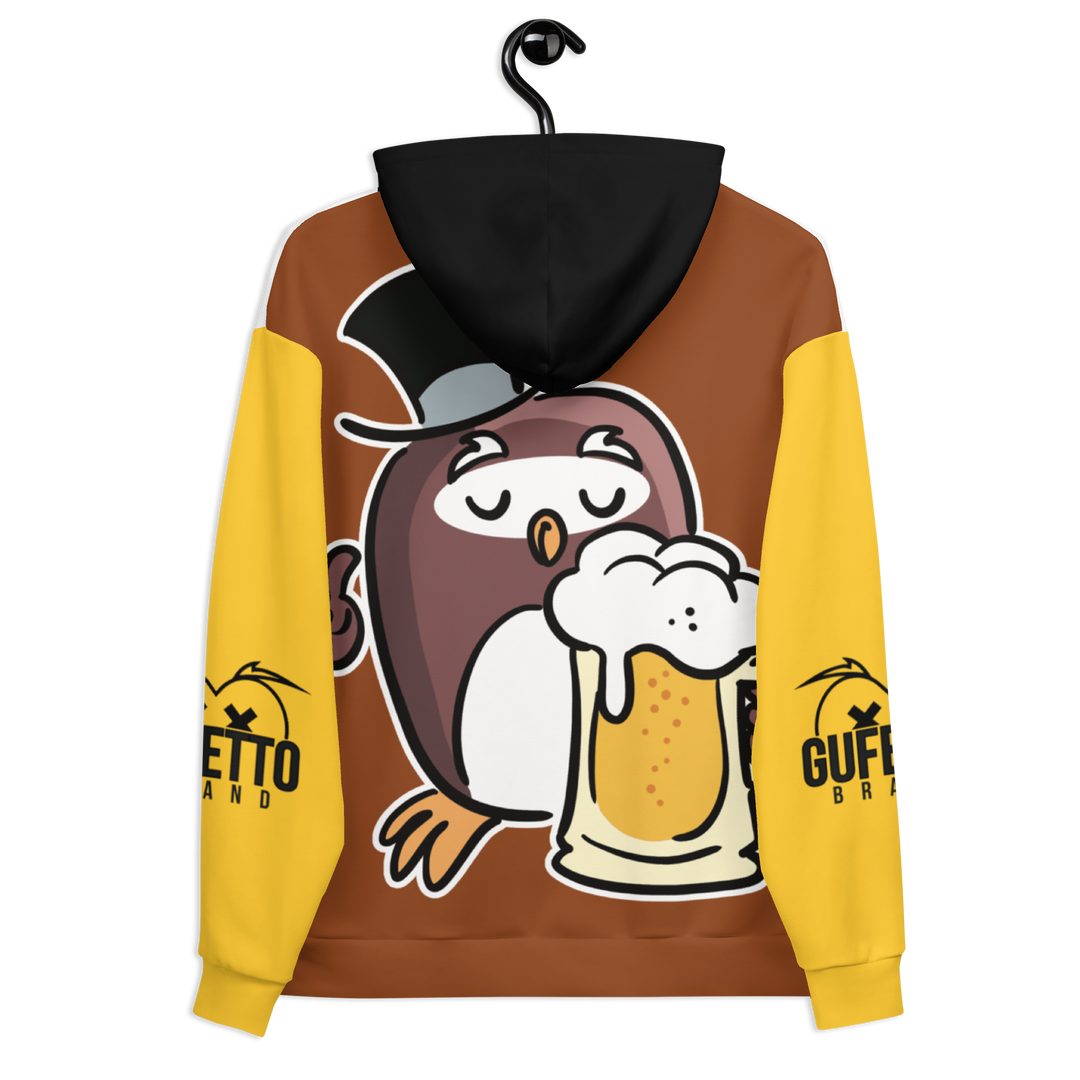 Felpa con cappuccio GUFETTO BIRRA - Gufetto Brand 