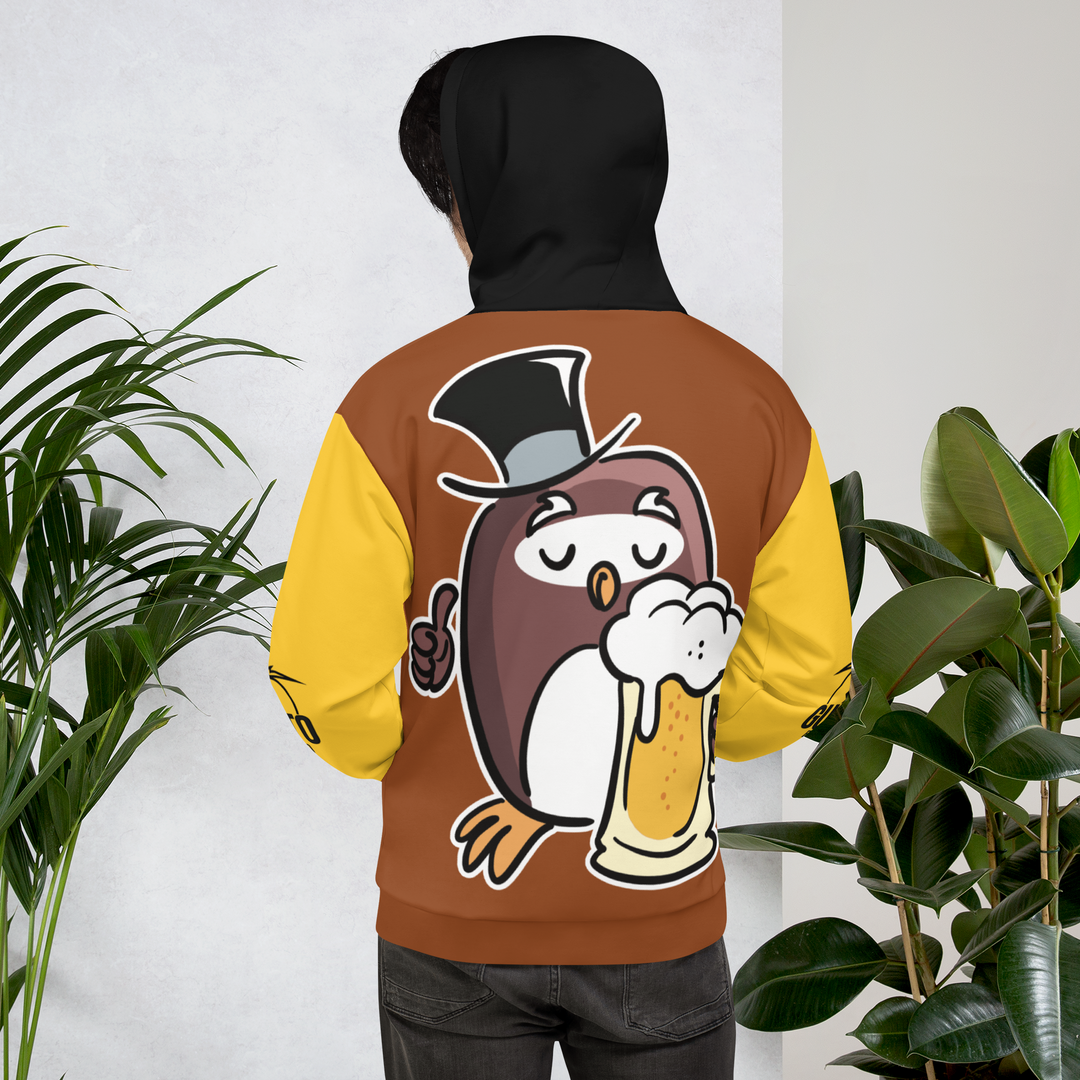 Felpa con cappuccio GUFETTO BIRRA - Gufetto Brand 