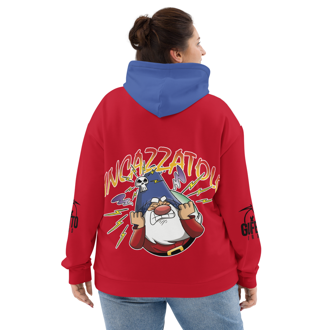Felpa con cappuccio Uomo/Donna INCAZZATOLO - Gufetto Brand 