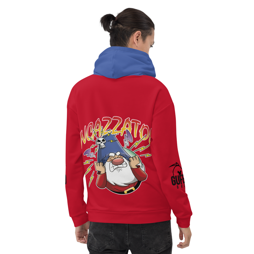 Felpa con cappuccio Uomo/Donna INCAZZATOLO - Gufetto Brand 