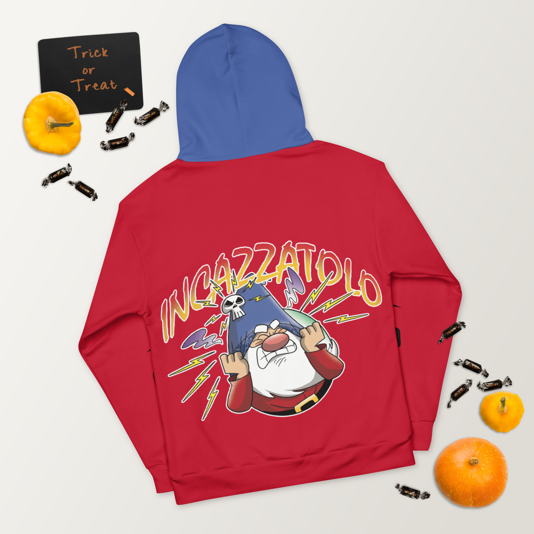 Felpa con cappuccio Uomo/Donna INCAZZATOLO - Gufetto Brand 