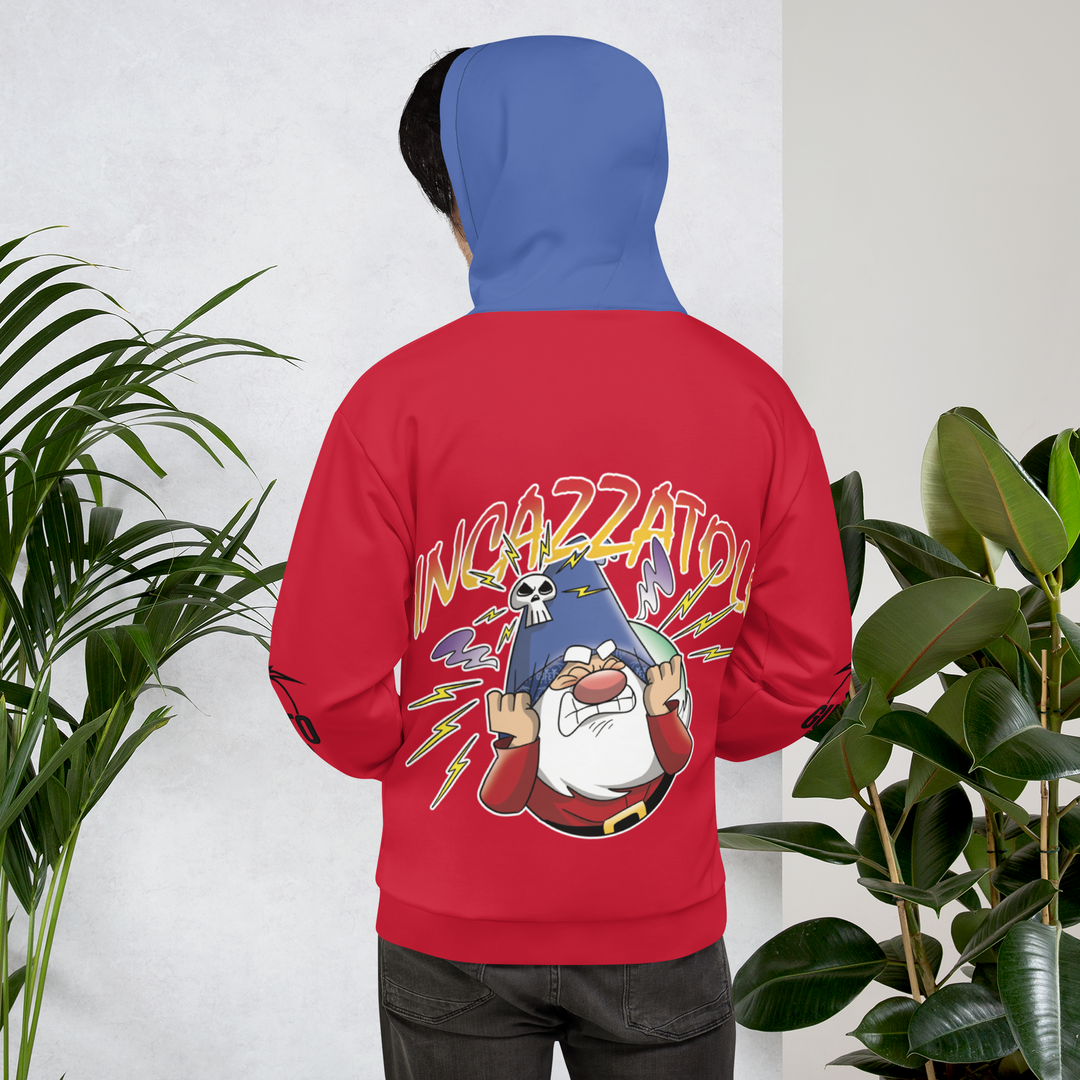 Felpa con cappuccio Uomo/Donna INCAZZATOLO - Gufetto Brand 