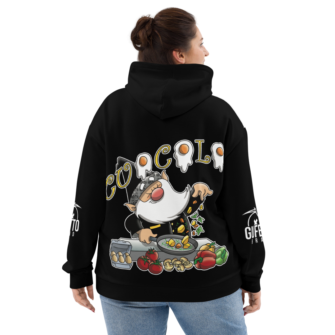 Felpa con cappuccio Uomo/Donna CUOCOLO - Gufetto Brand 