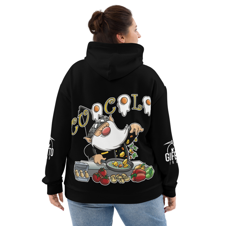 Felpa con cappuccio Uomo/Donna CUOCOLO - Gufetto Brand 