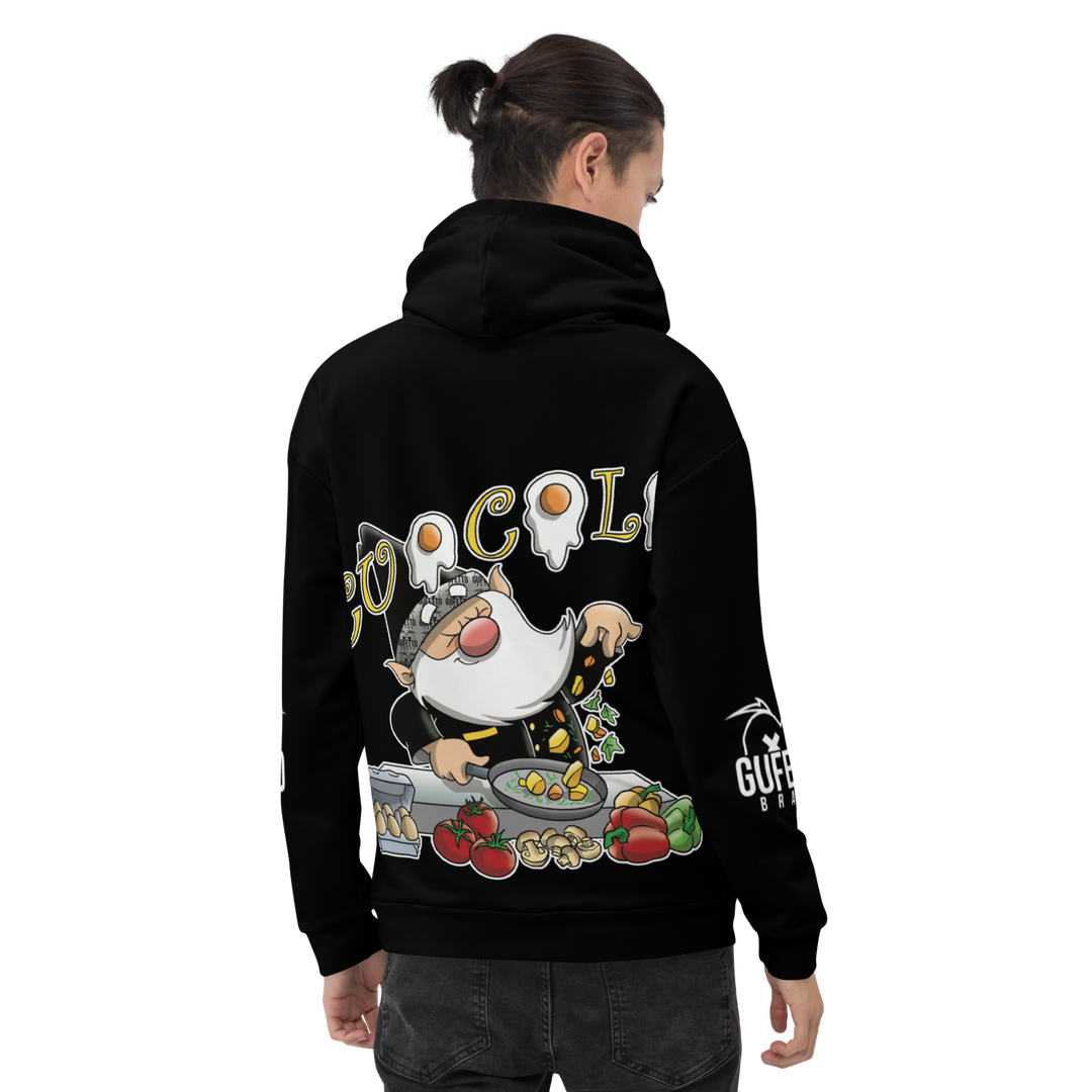 Felpa con cappuccio Uomo/Donna CUOCOLO - Gufetto Brand 