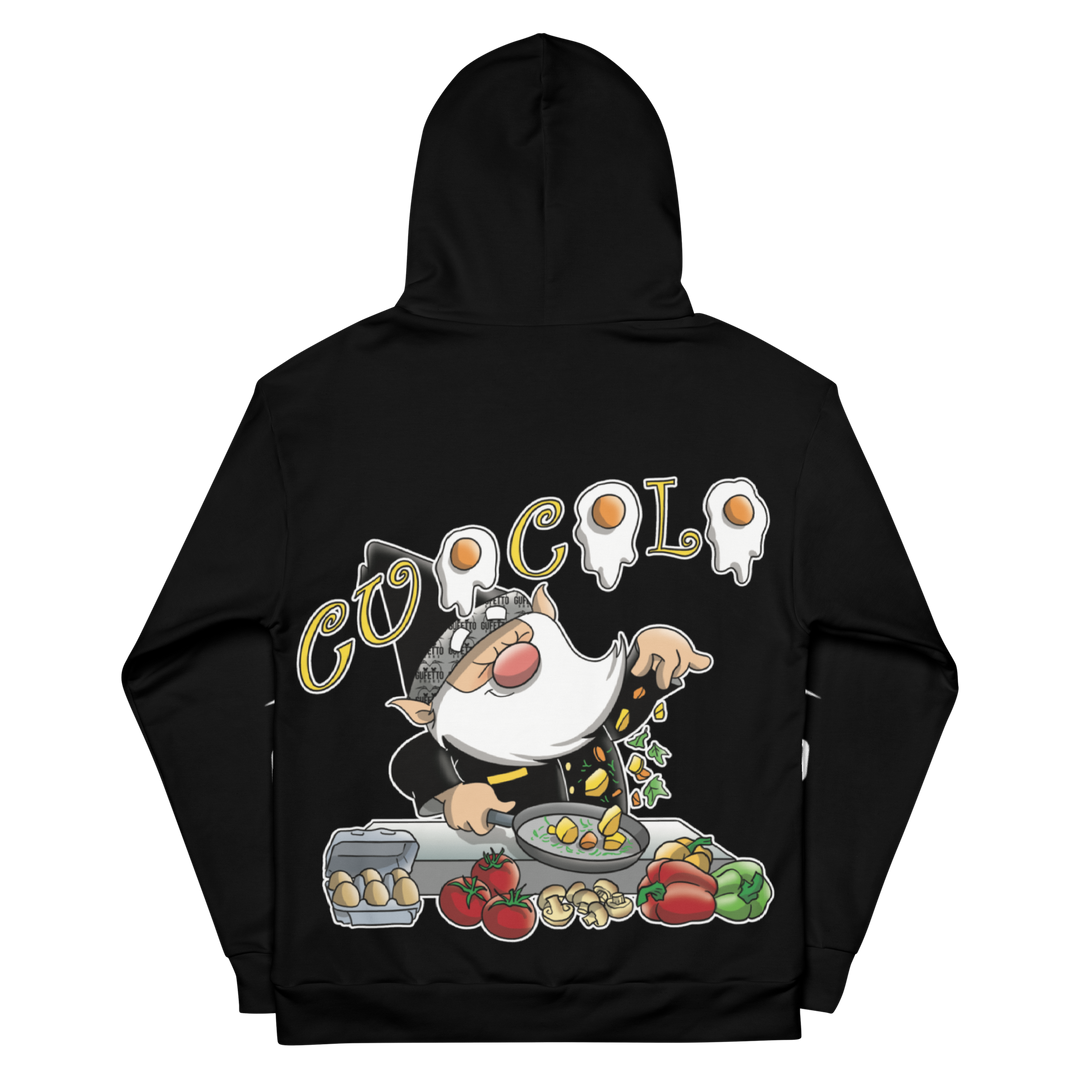 Felpa con cappuccio Uomo/Donna CUOCOLO - Gufetto Brand 