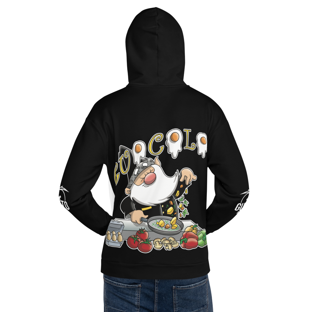 Felpa con cappuccio Uomo/Donna CUOCOLO - Gufetto Brand 