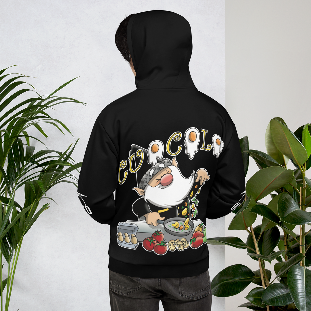 Felpa con cappuccio Uomo/Donna CUOCOLO - Gufetto Brand 