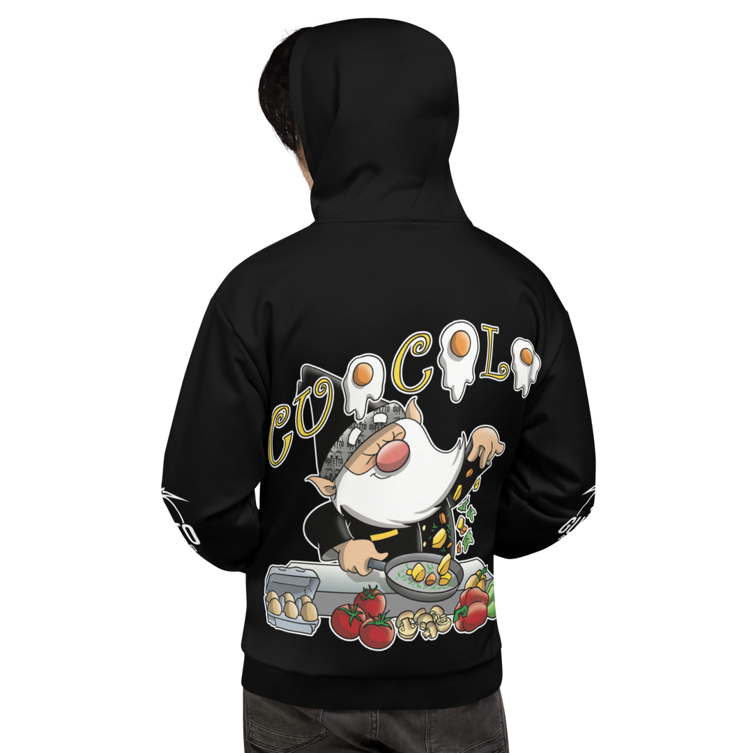 Felpa con cappuccio Uomo/Donna CUOCOLO - Gufetto Brand 