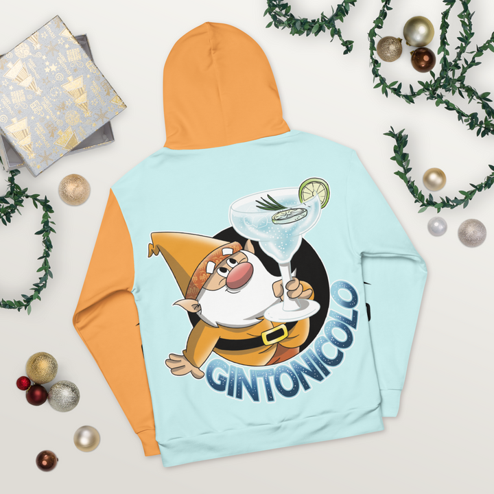 Felpa con cappuccio Uomo/Donna GINTONICOLO - Gufetto Brand 