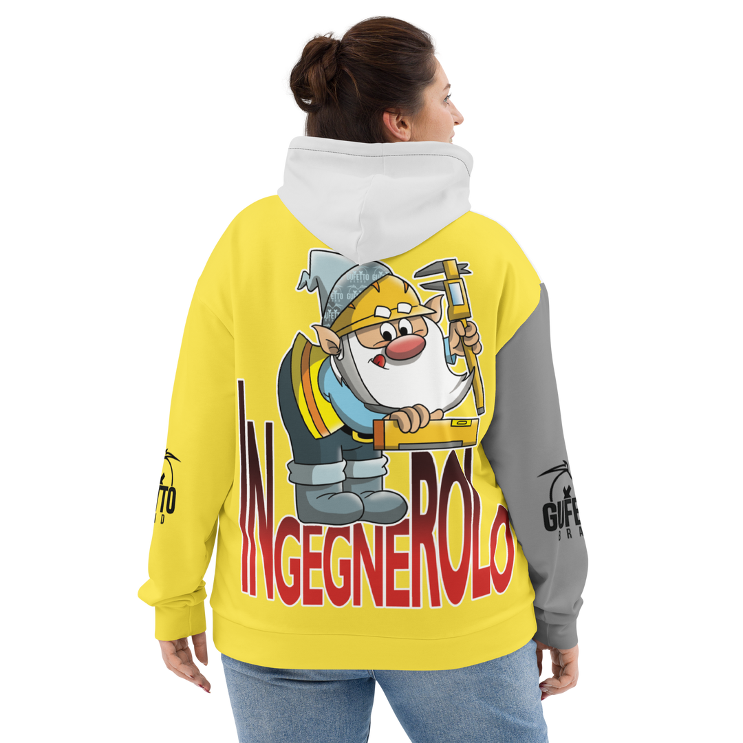 Felpa con cappuccio Uomo/Donna INGEGNEROLO - Gufetto Brand 