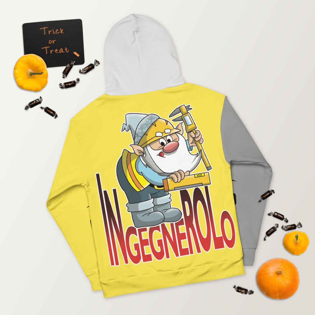 Felpa con cappuccio Uomo/Donna INGEGNEROLO - Gufetto Brand 