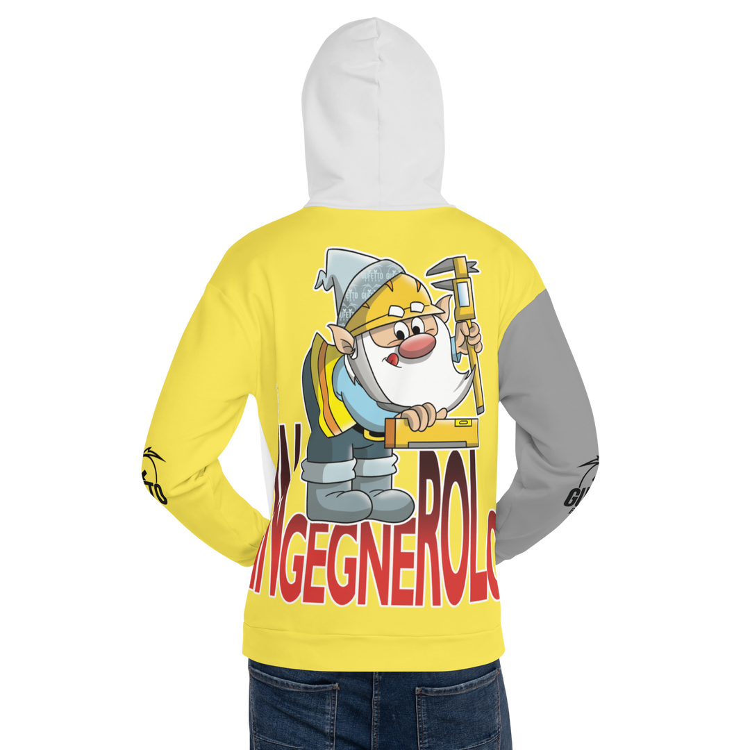 Felpa con cappuccio Uomo/Donna INGEGNEROLO - Gufetto Brand 