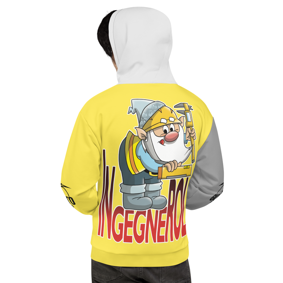 Felpa con cappuccio Uomo/Donna INGEGNEROLO - Gufetto Brand 