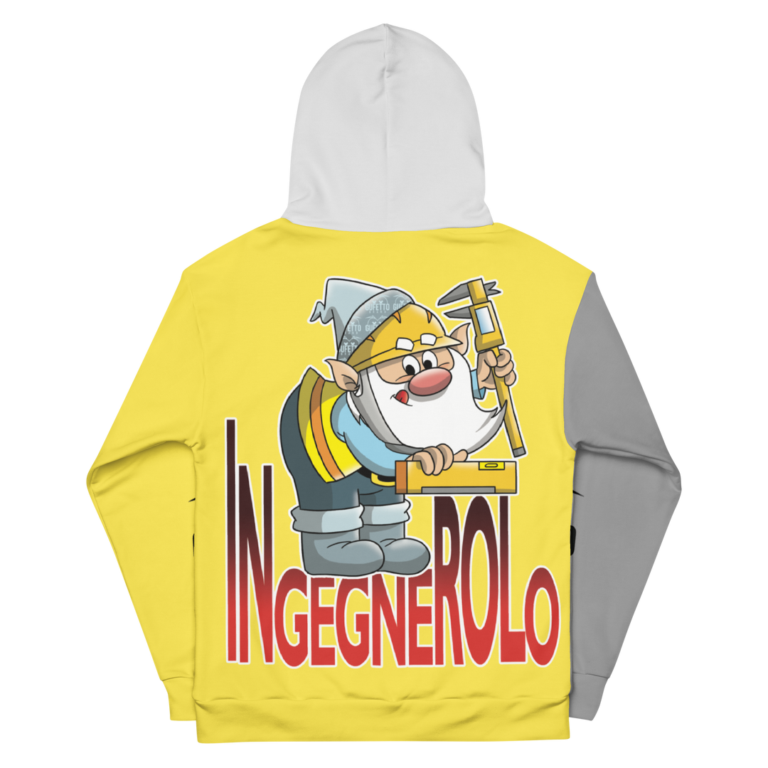 Felpa con cappuccio Uomo/Donna INGEGNEROLO - Gufetto Brand 