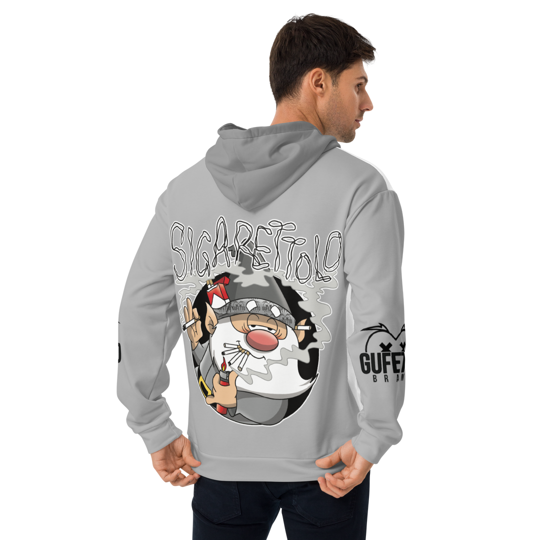 Felpa con cappuccio Uomo/Donna SIGARETTOLO - Gufetto Brand 
