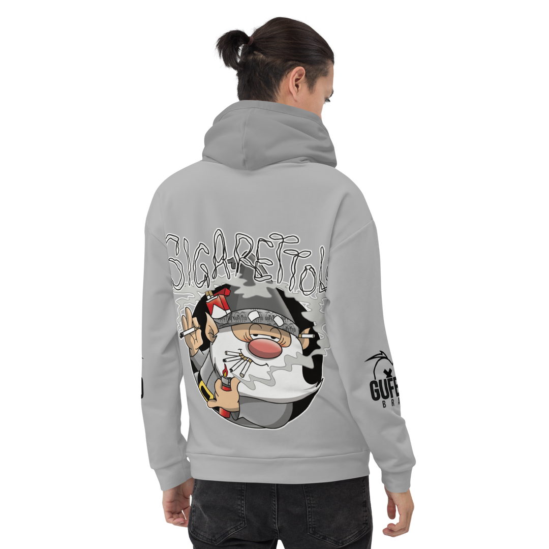 Felpa con cappuccio Uomo/Donna SIGARETTOLO - Gufetto Brand 