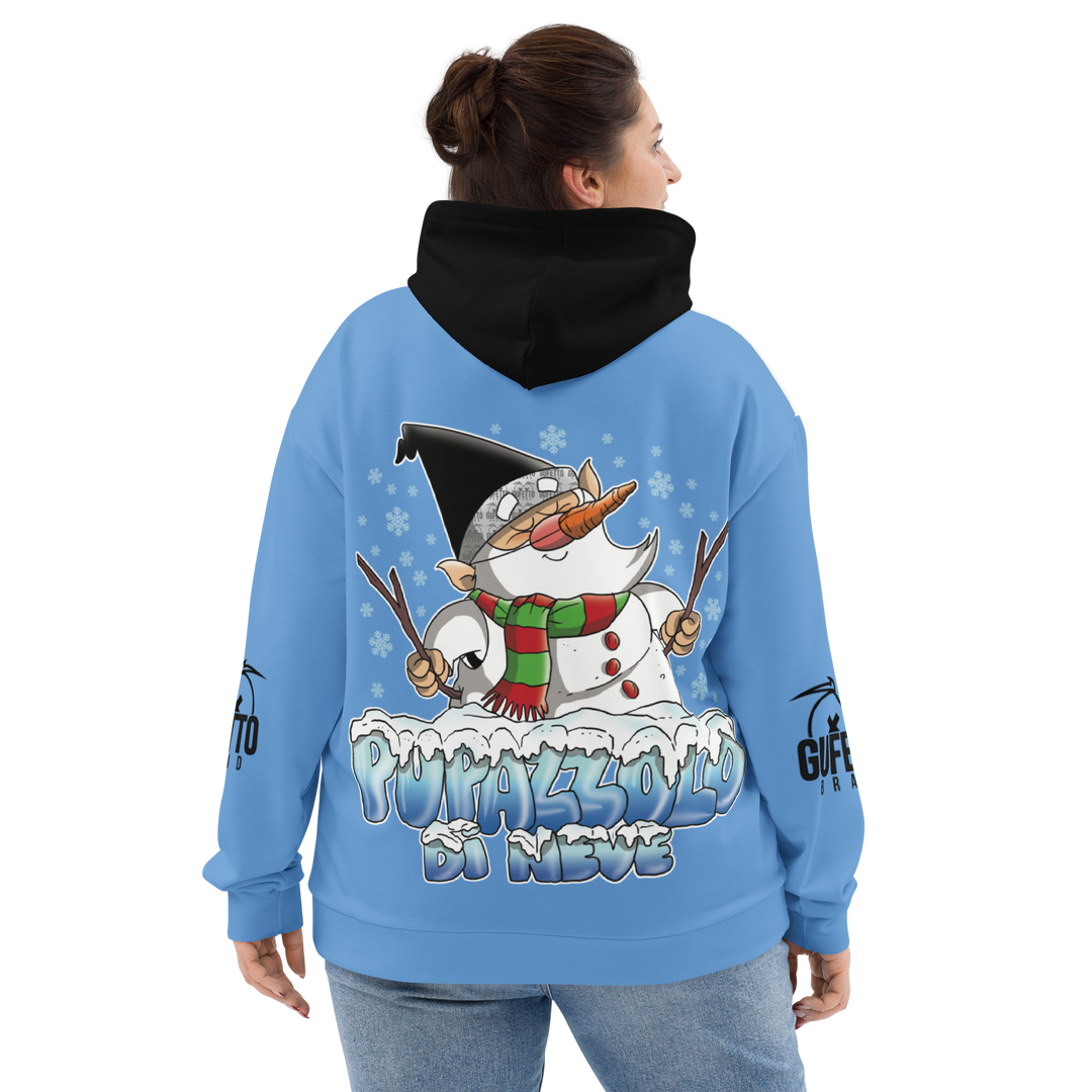 Felpa con cappuccio Uomo/Donna PUPAZZOLO DI NEVE - Gufetto Brand 