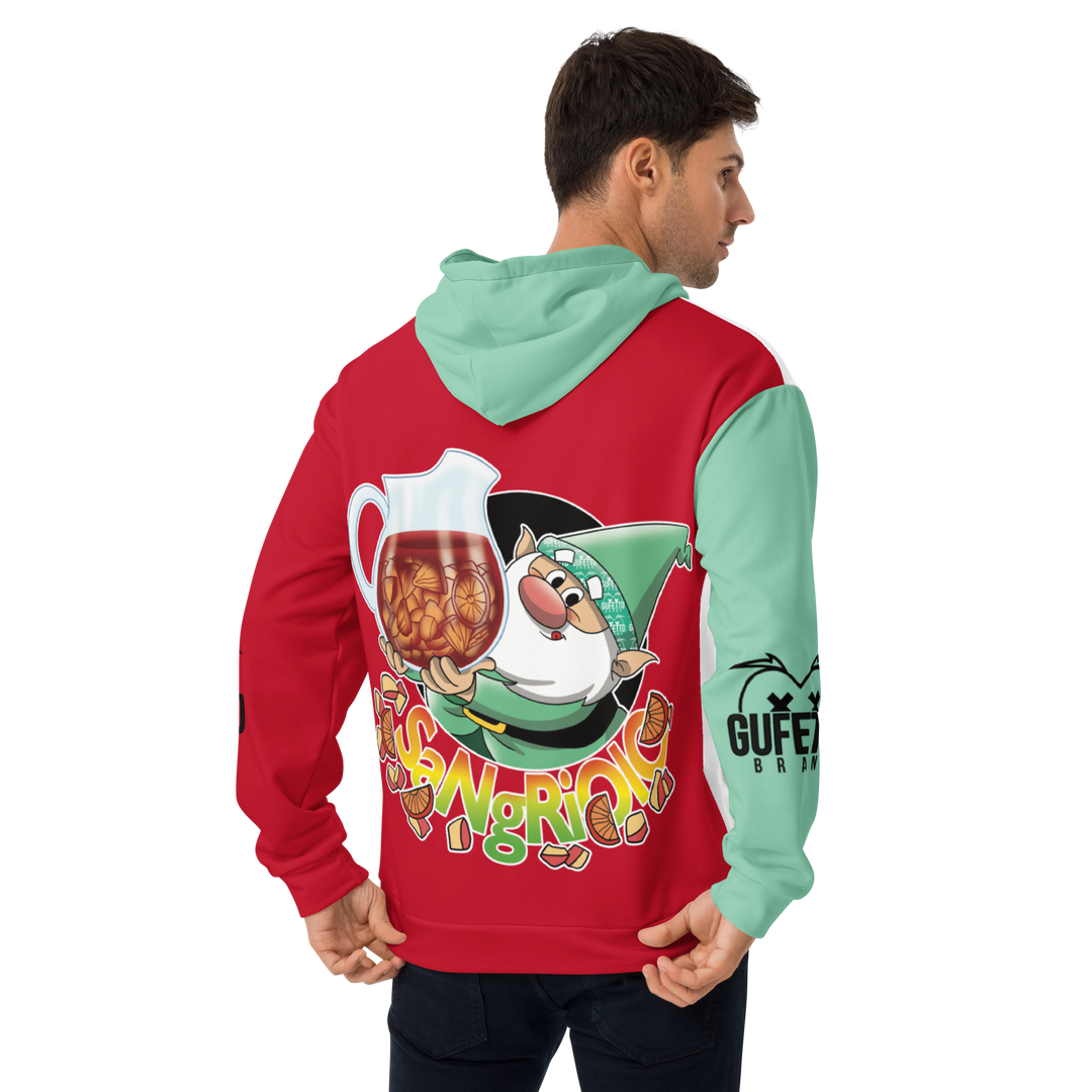 Felpa con cappuccio Uomo/Donna SANGRIOLO - Gufetto Brand 