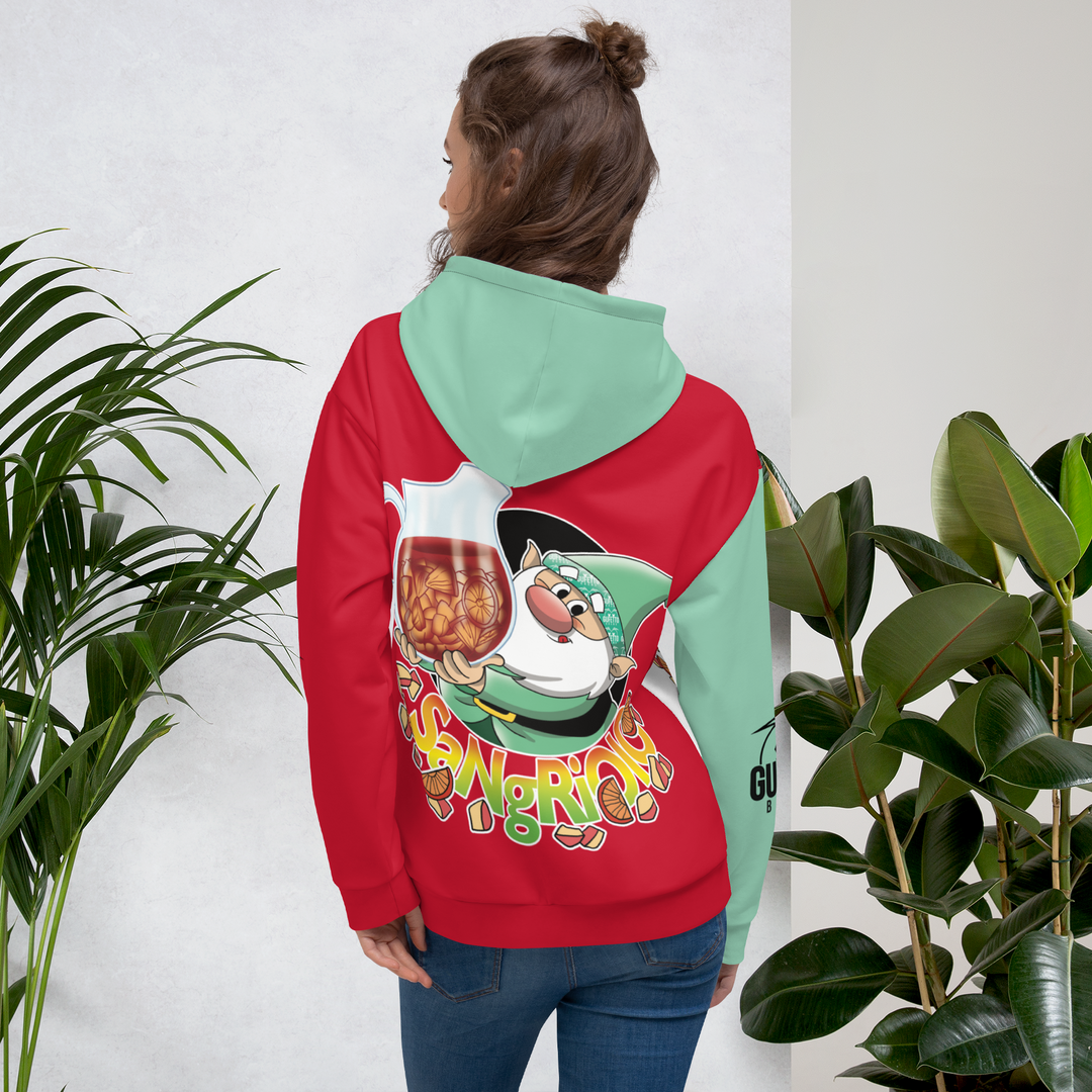 Felpa con cappuccio Uomo/Donna SANGRIOLO - Gufetto Brand 