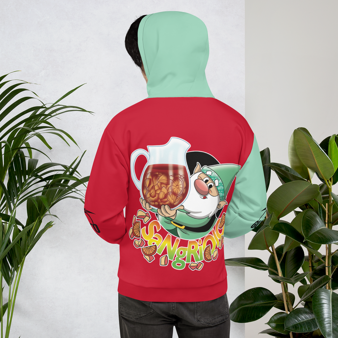 Felpa con cappuccio Uomo/Donna SANGRIOLO - Gufetto Brand 