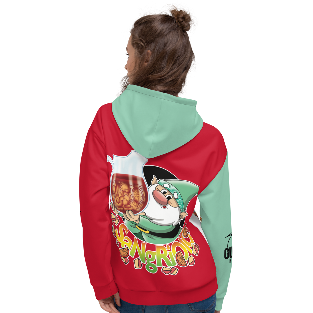 Felpa con cappuccio Uomo/Donna SANGRIOLO - Gufetto Brand 