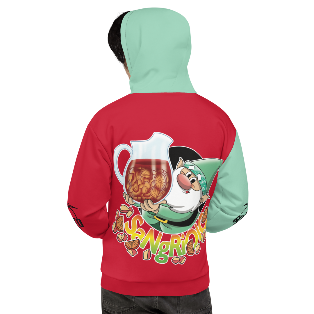 Felpa con cappuccio Uomo/Donna SANGRIOLO - Gufetto Brand 