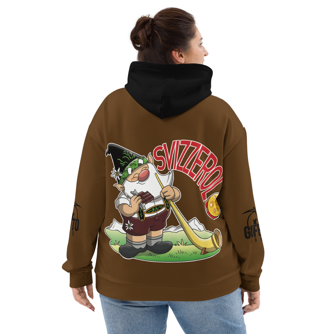 Felpa con cappuccio Uomo/Donna SVIZZEROLO - Gufetto Brand 