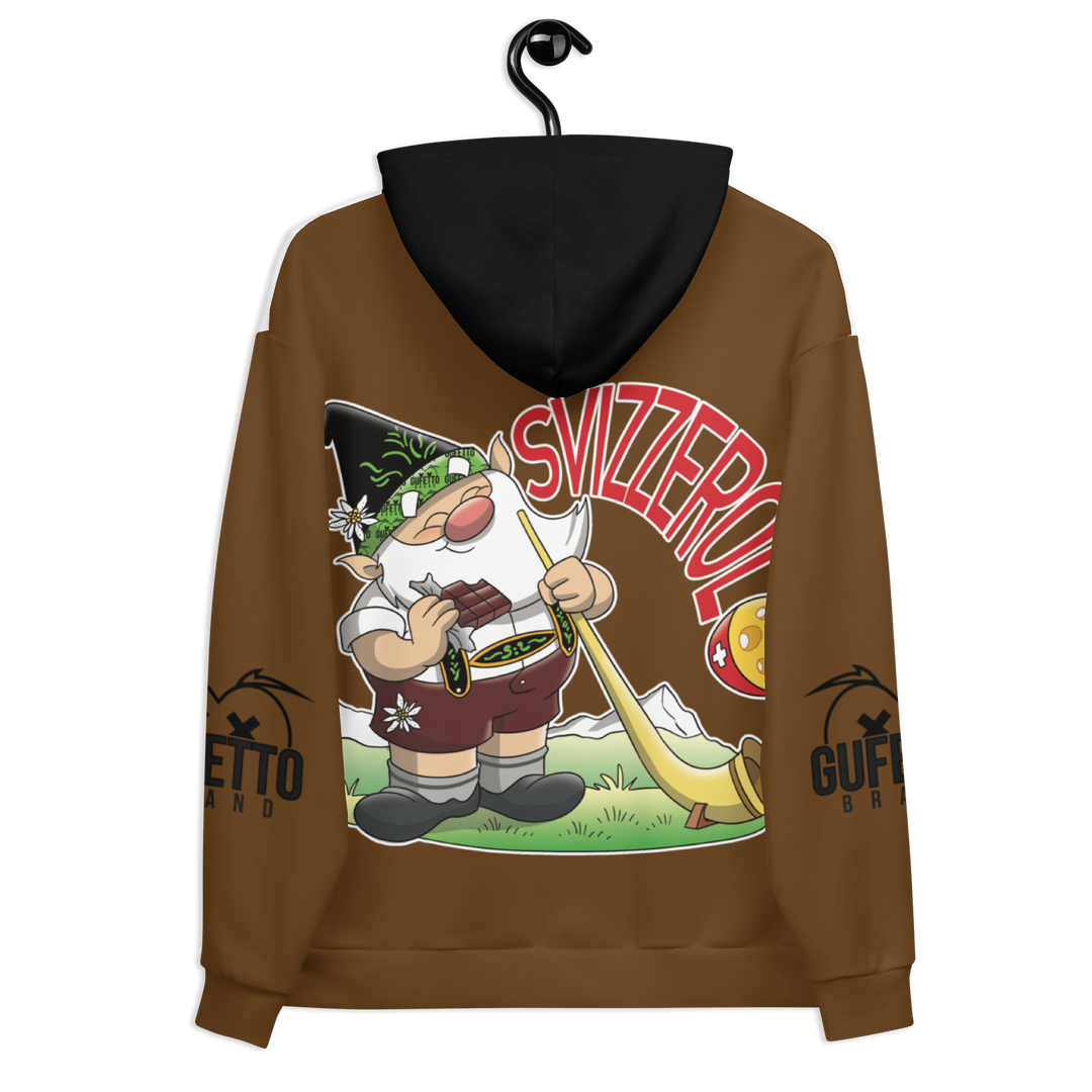 Felpa con cappuccio Uomo/Donna SVIZZEROLO - Gufetto Brand 